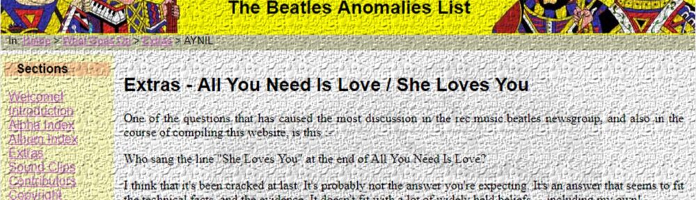 What Goes On? La Lista de Anomalías de The Beatles